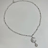 Moonstar pearl drop necklace