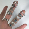 Antique cat moonstone gemstone sterling silver ring (pre-order only)