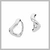 Wave hoop earrings