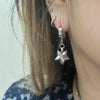 Classic star hoop earrings