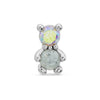 Clear silver teddy bling piercing
