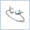 Angel wings ring
