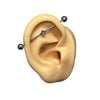 Mini star bling industrial piercing