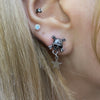 Skeleton star head piercing