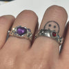 Amethyst gem candy melt sterling ring(pre-order only)
