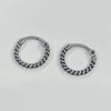 Rope hoop earrings