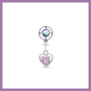 Multi space heart drop piercing