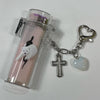 White bear cross lighter keychain case