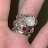 Moonstone melting ring