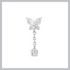 Dainty butterfly drop piercing
