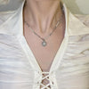 Pearl crystal mix necklace