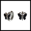 Black Butterfly Hoops