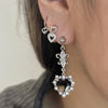 Dainty mini heart hoop earrings